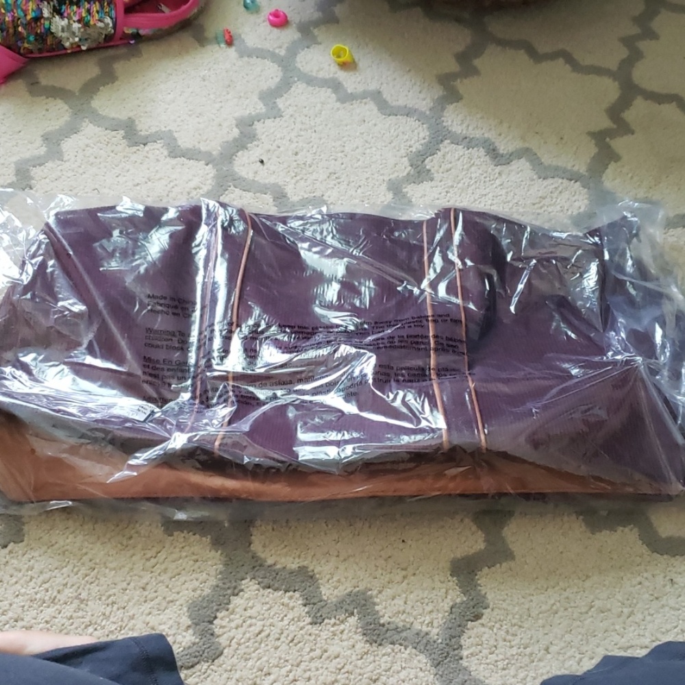 Large corduroy duffle